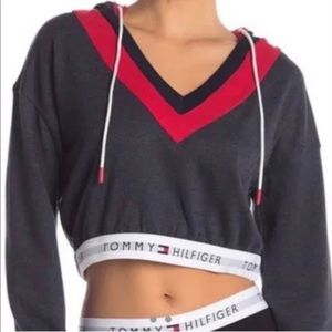 Urban Outfitters Tommy Hilfiger Cropped Hoodie